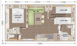  Loft 75 (samedi) / Colorado (dimanche) - 4 personnes 2 ch.
